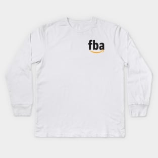 Amazon Arbitrage FBA Small Logo Corner Kids Long Sleeve T-Shirt